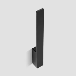 Arcchio Ivano LED-væglampe, 42,5 cm, sort, metal