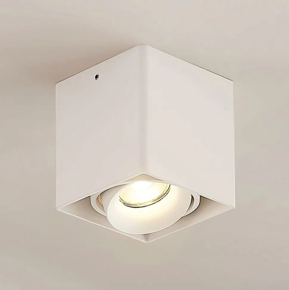 Arcchio Kubika downlight GU10, 1 lyskilde, hvid