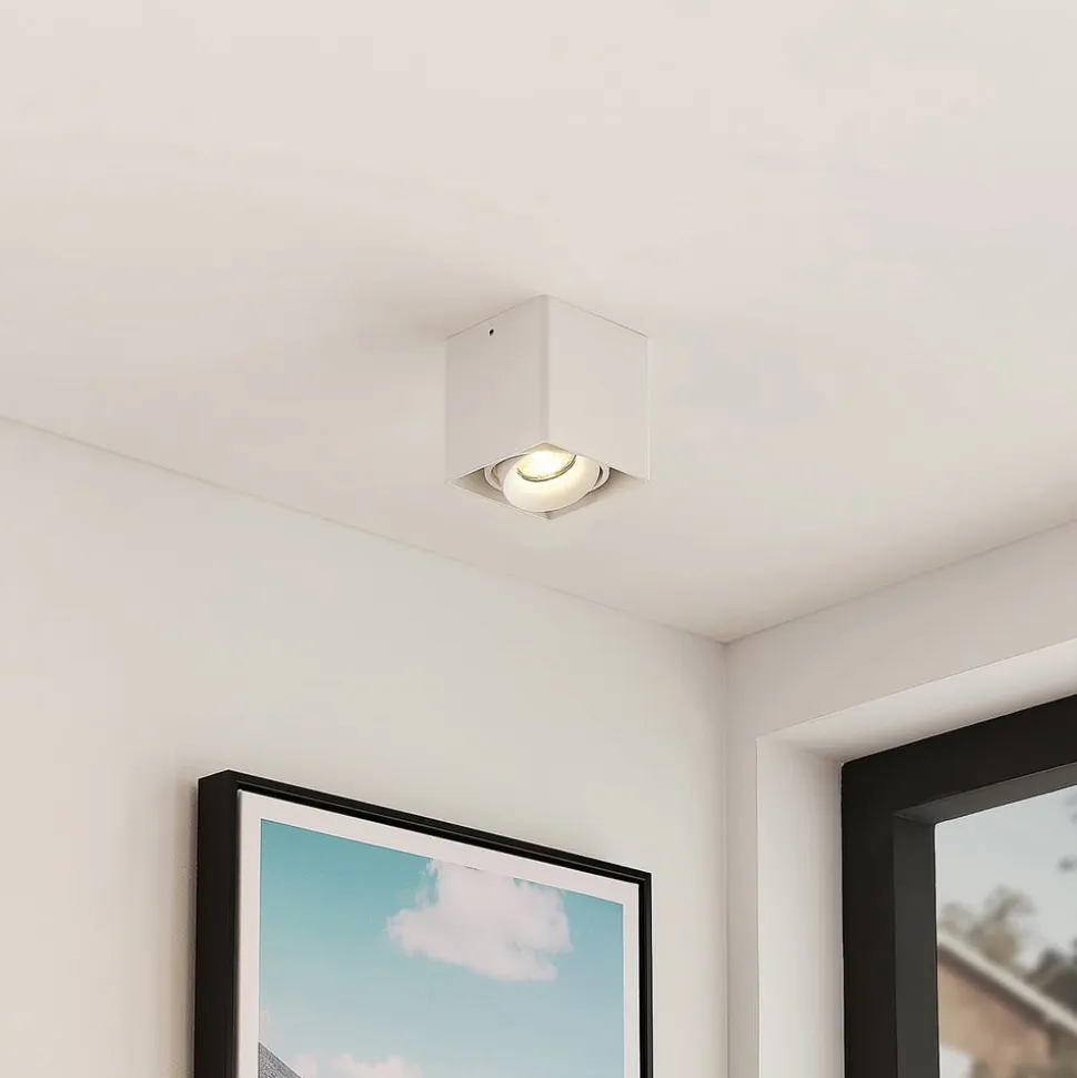 Arcchio Kubika downlight GU10, 1 lyskilde, hvid