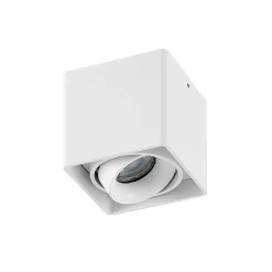Arcchio Kubika downlight GU10, 1 lyskilde, hvid