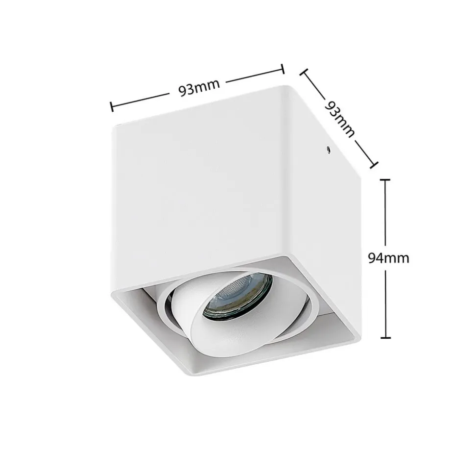 Arcchio Kubika downlight GU10, 1 lyskilde, hvid