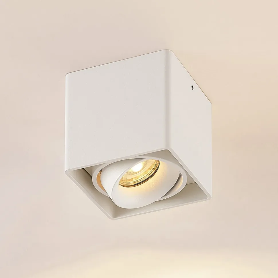 Arcchio Kubika downlight GU10, 1 lyskilde, hvid
