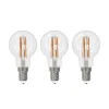 Arcchio LED glødepære E14 G45, sæt med 3, 3000 K