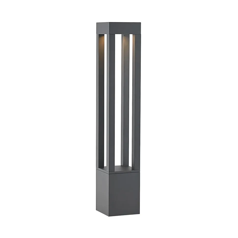 Arcchio LED pullert Lienna, 90 cm, grå, metal, IP65