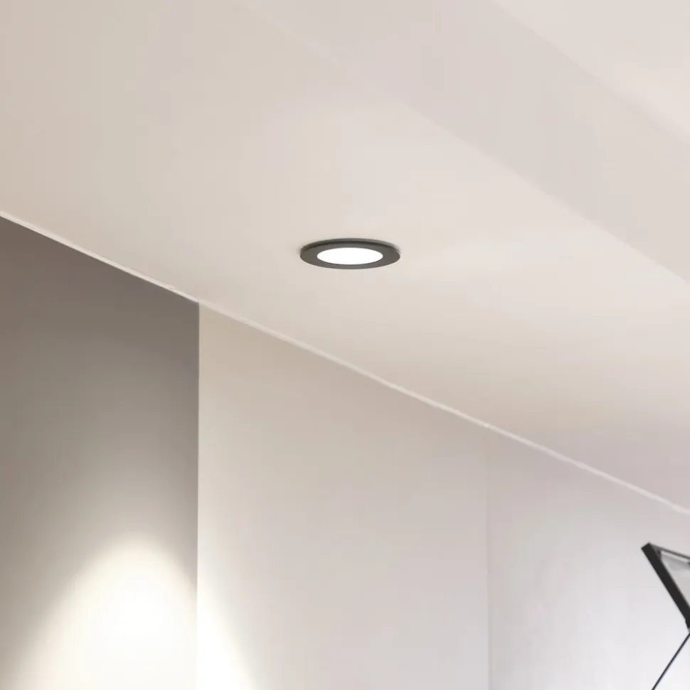 Arcchio LED-downlight Aryx, sort, 4.000K