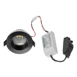 Arcchio LED-downlight Aryx, sort, 4.000K