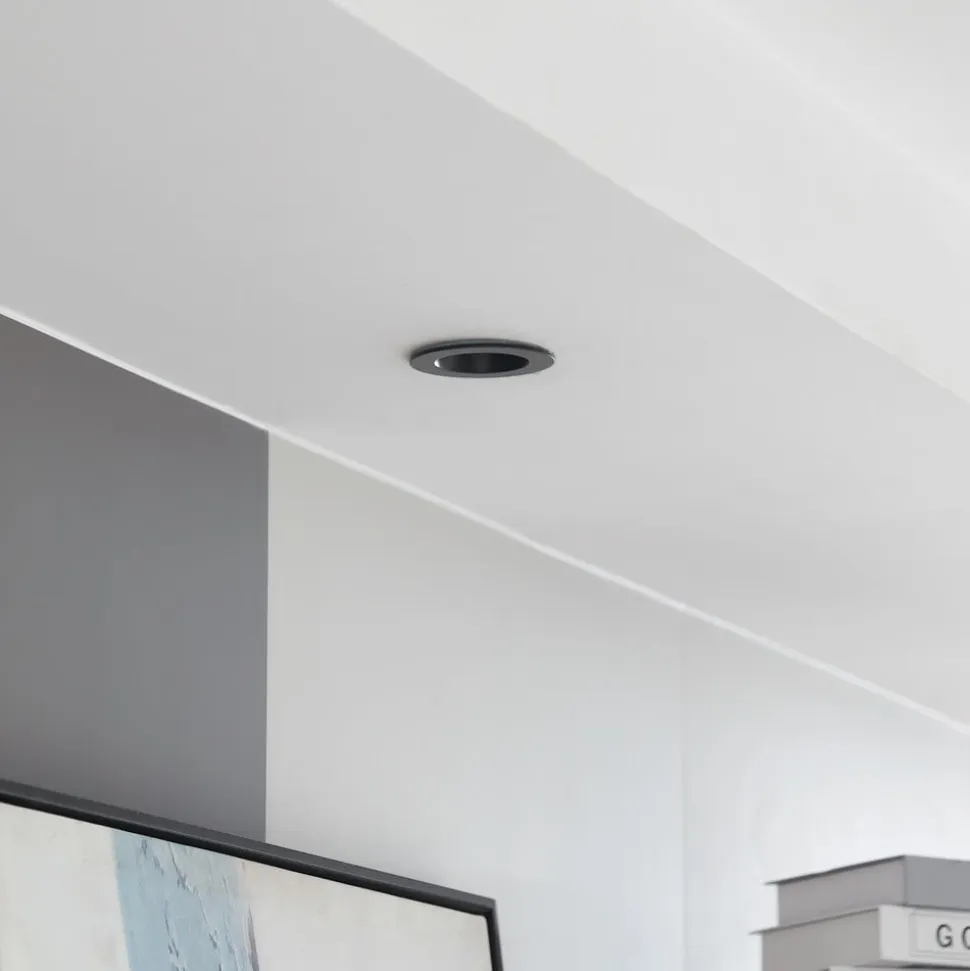 Arcchio LED-downlight Aryx, sort, 3.000K
