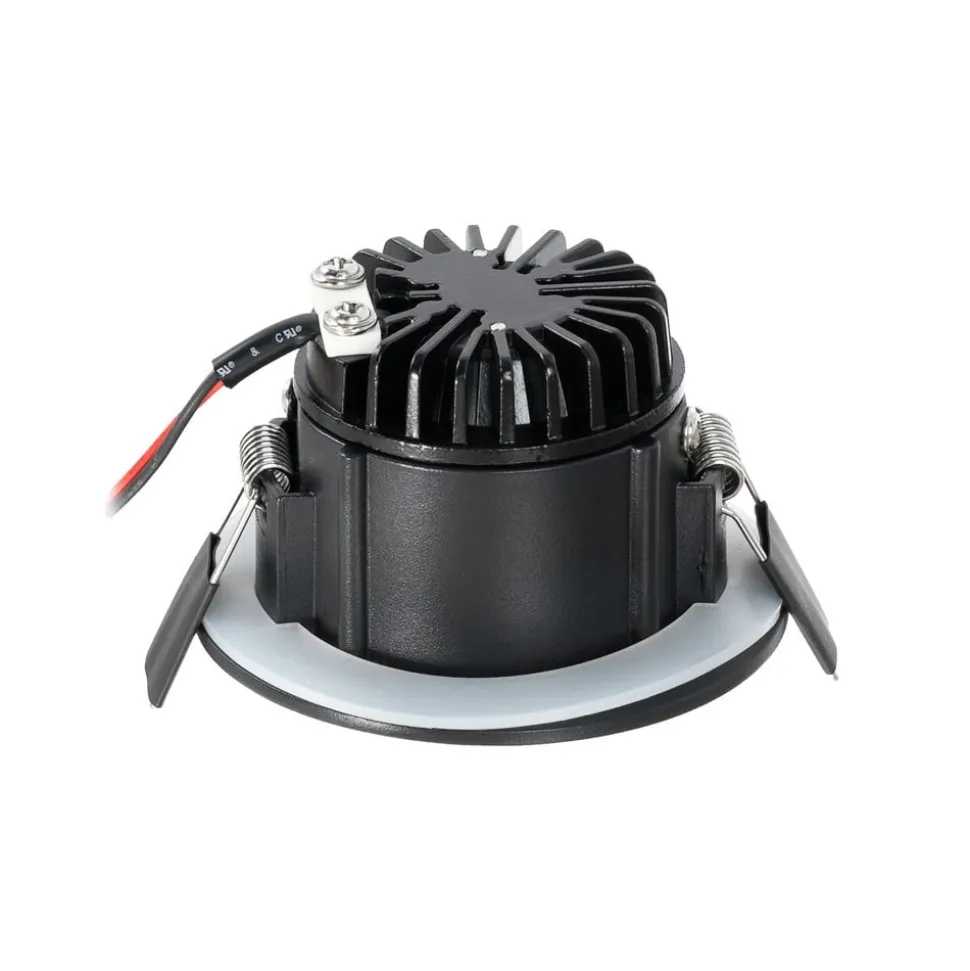 Arcchio LED-downlight Aryx, sort, 3.000K