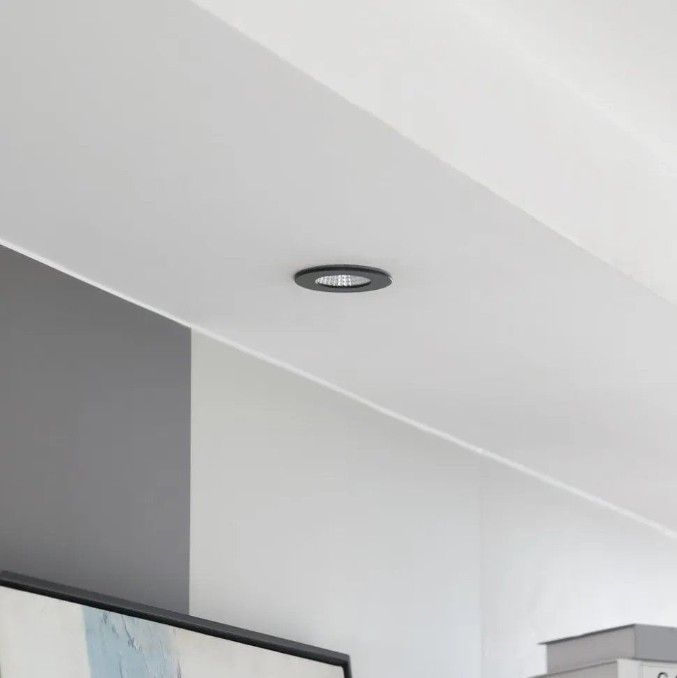 Arcchio LED-downlight Lirin, sort, 4.000K