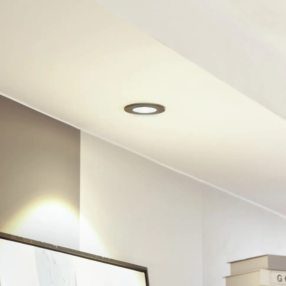 Arcchio LED-downlight Lirin, sort, 2.700K