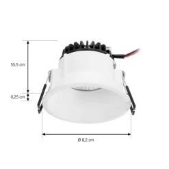 Arcchio LED-downlight Niria, hvid, 4.000K