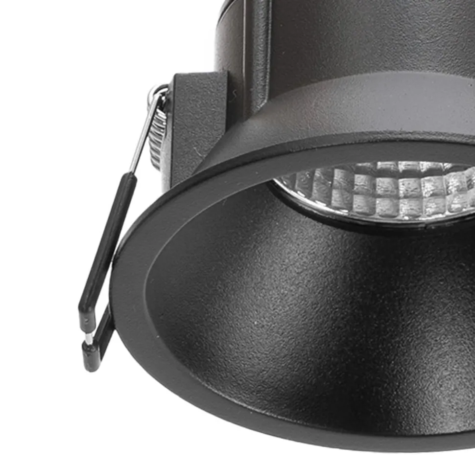 Arcchio LED-downlight Niria, sort, 2.700K