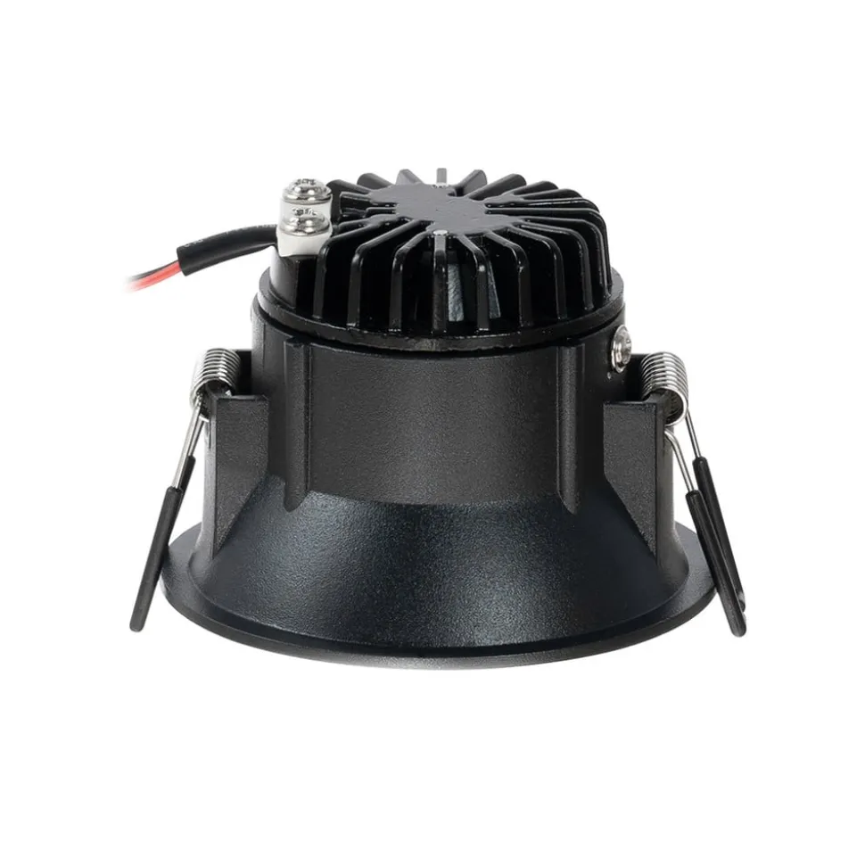 Arcchio LED-downlight Niria, sort, 2.700K