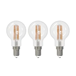 Arcchio LED-filamentpære E14 G45, sæt med 3, 2700 K