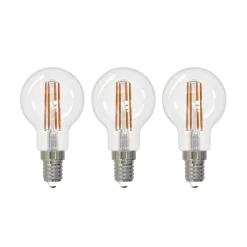 Arcchio LED-filamentpære E14 G45, sæt med 3, 4000 K