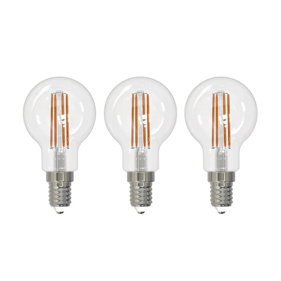 Arcchio LED-filamentpære E14 G45, sæt med 3, 4000 K
