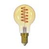 Arcchio LED-filamentpære, E14, 4,9 W, ravfarvet