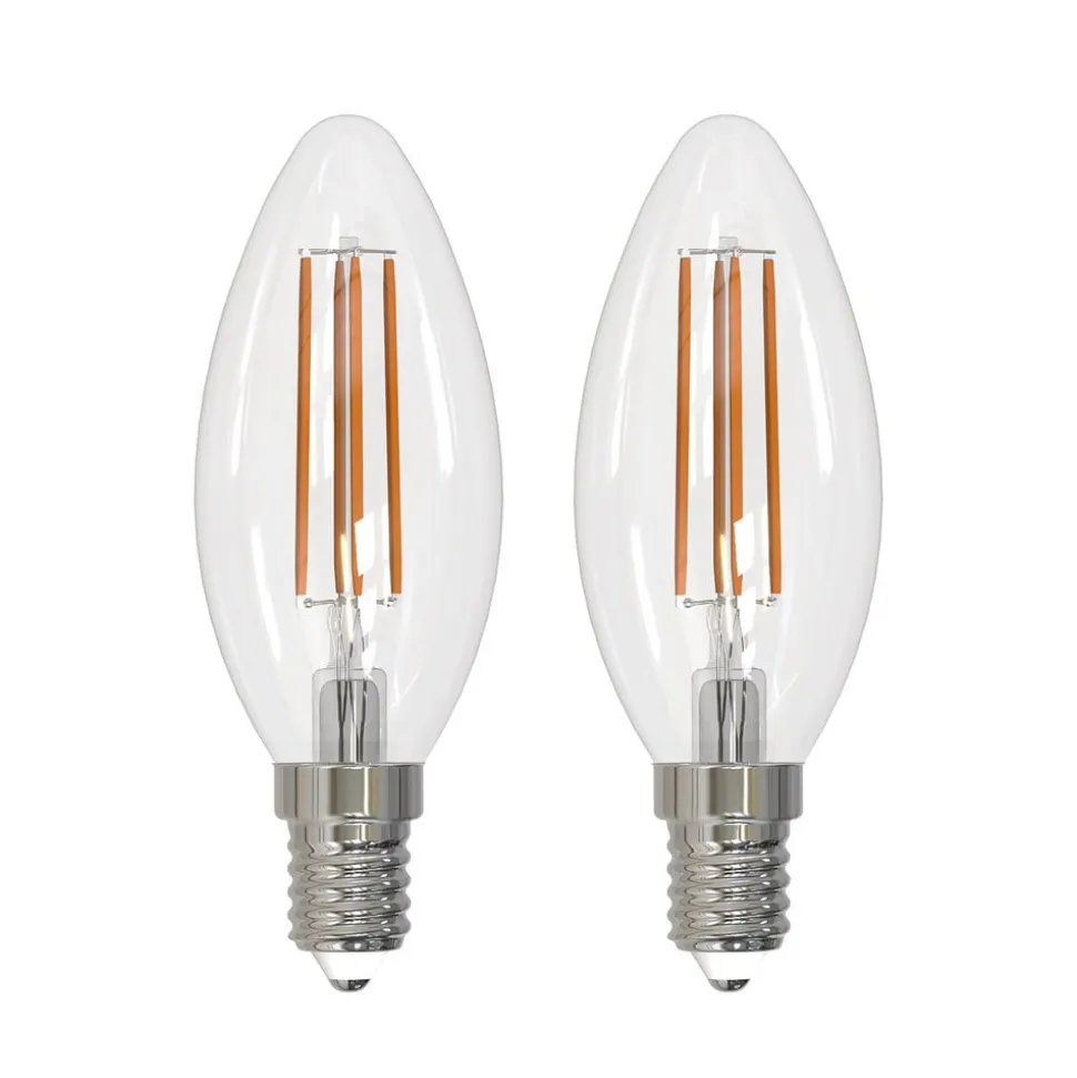 Arcchio LED-filamentpære E14 stearinlys, sæt med 2, 3000 K