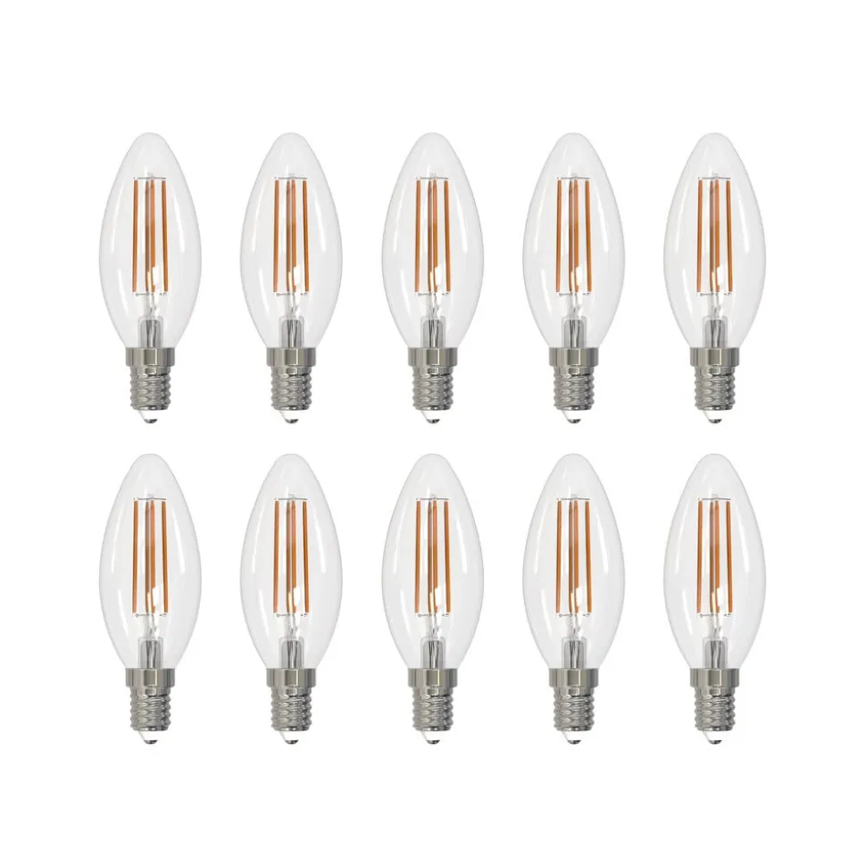 Arcchio LED-filamentpære E14 sæt med 10 stk. lys, 3000 K