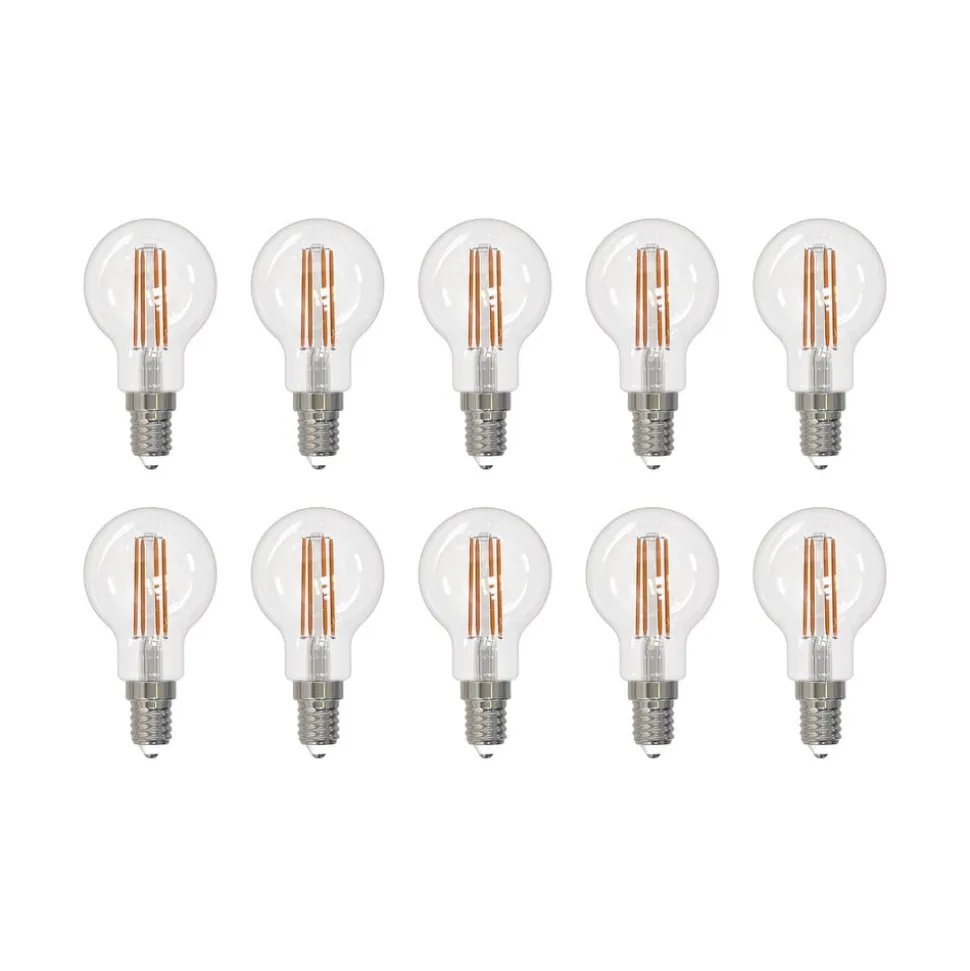 Arcchio LED-filamentpære E14 G45, sæt med 10, 2700 K