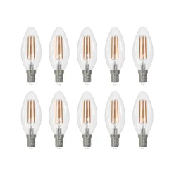 Arcchio LED-filamentpære E14 stearinlys sæt med 10, 4000 K