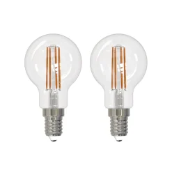 Arcchio LED-filamentpære E14 G45, sæt med 2, 2700 K