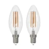 Arcchio LED-filamentpære E14 stearinlys, sæt med 2, 4000 K