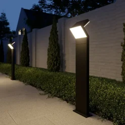 Arcchio LED-gadelampe Havin, antracit, metal, 100 cm