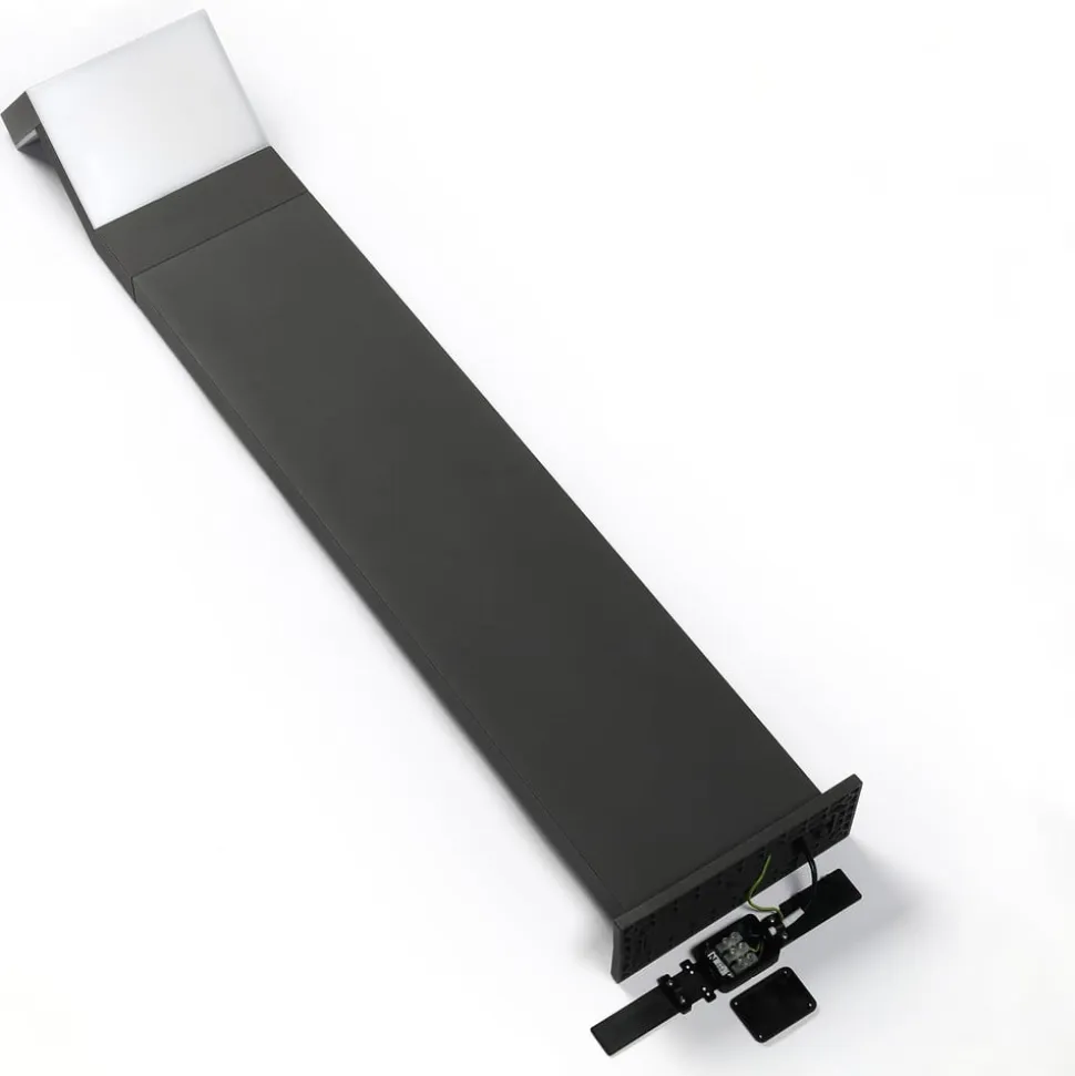 Arcchio LED-gadelampe Havin, antracit, metal, 100 cm