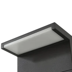 Arcchio LED-gadelampe Iberion, 90 cm, antracit, metal