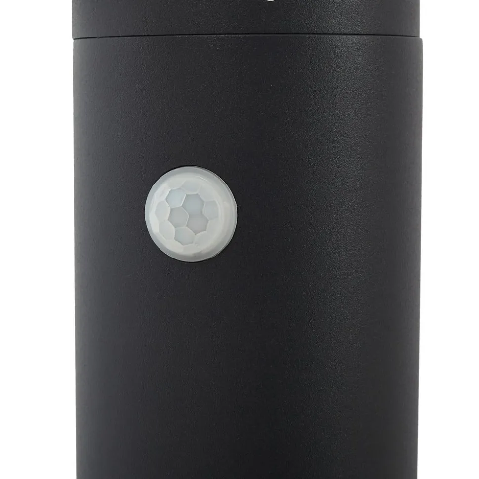 Arcchio LED-gadelampe Tovio, antracit,, Ø 24cm, sensor