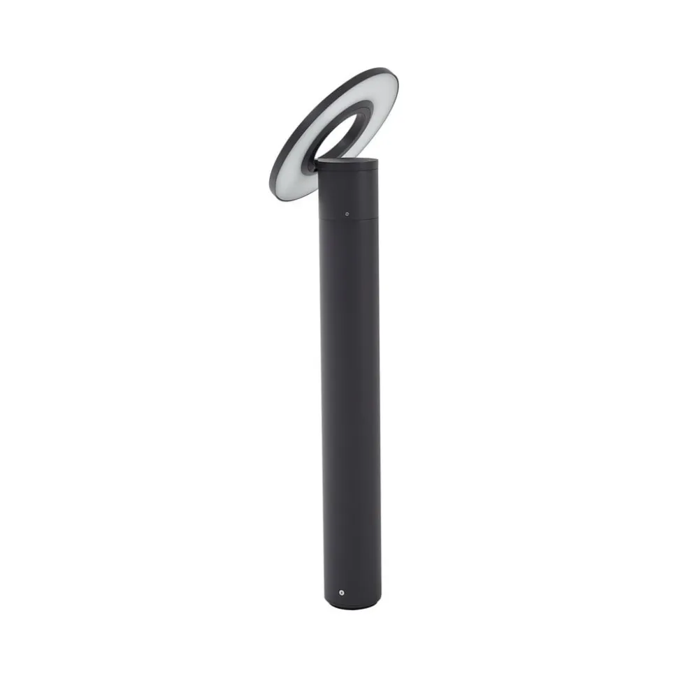 Arcchio LED-gadelampe Tovio, antracit, Ø24cm