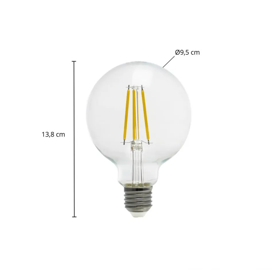 Arcchio LED-globepære, G95 E27 3,8 W, 2700 Kl 806 lm