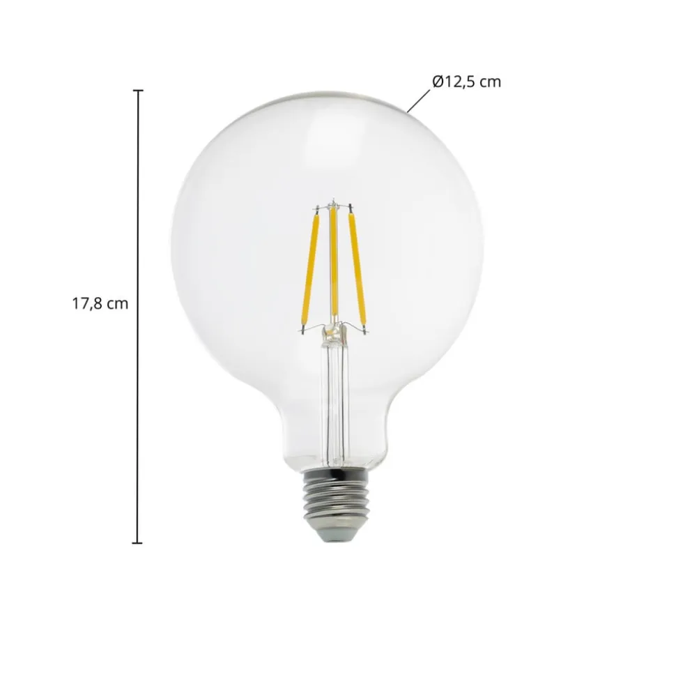 Arcchio LED-globepære, G125 E27 3,8W, 2700K, 806lm