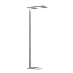 Arcchio LED-gulvlampe Logan Basic, sæt med 2, sølv, 6000 lm