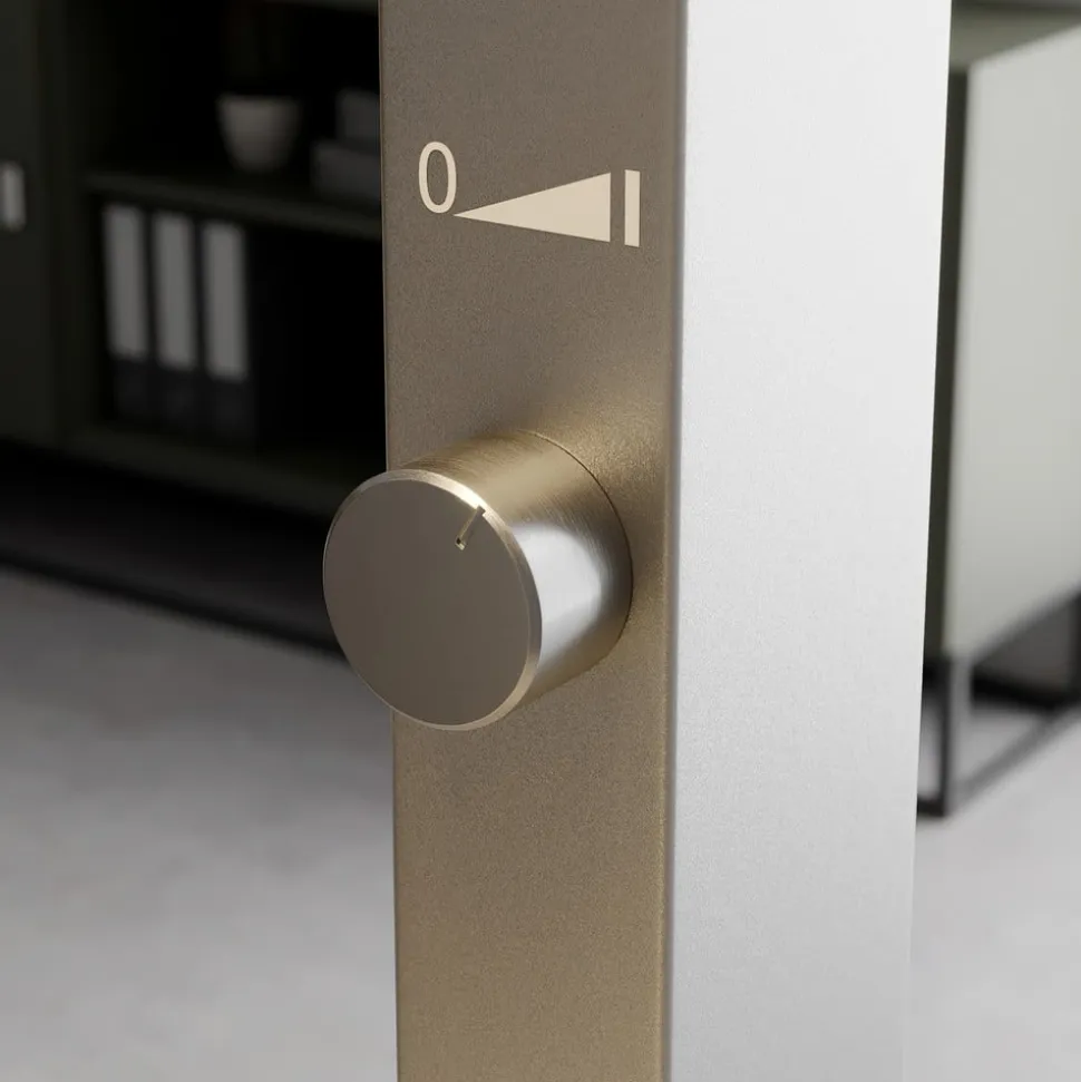 Arcchio LED-gulvlampe Logan Basic, sæt med 2, sølv, 6000 lm
