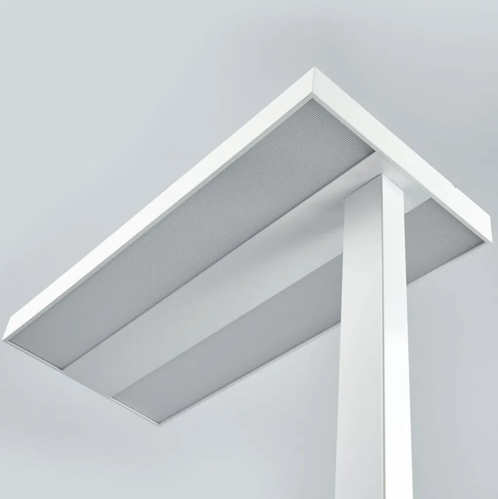 Arcchio LED-gulvlampe Logan Basic, hvid, 6.000 lm, dæmpbar
