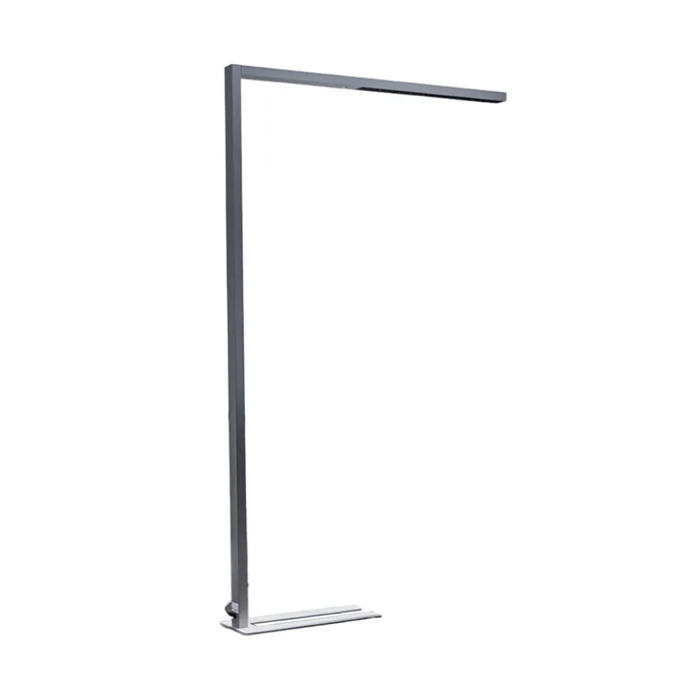 Arcchio LED-gulvlampe til kontor Jolinda, sølv, CCT, sensor,
