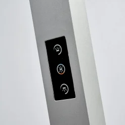 Arcchio LED-gulvlampe til kontor Jolinda, sølv, CCT, sensor,