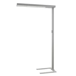 Arcchio LED-gulvlampe til kontor Susi, sølv, sensor, touchdæmper