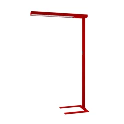 Arcchio LED-gulvlampe til kontor Susi, rød, sensor, berøringsdæmper