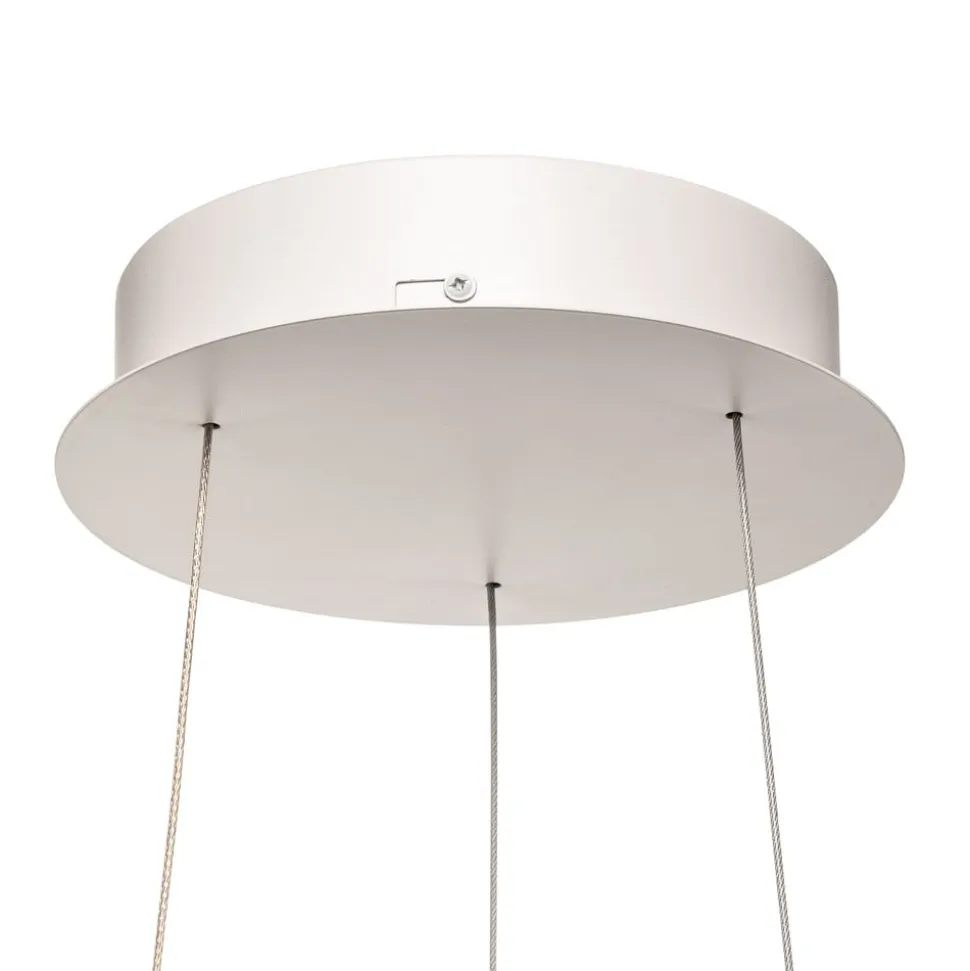 Arcchio LED-hængelampe Albiona, hvid, 1 ring, Ø 40 cm