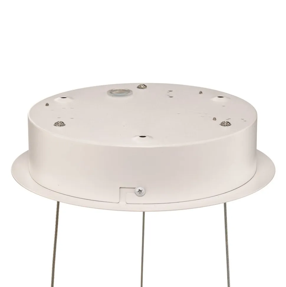 Arcchio LED-hængelampe Albiona, hvid, 1 ring, Ø 40 cm