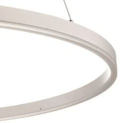 Arcchio LED-hængelampe Albiona, hvid, 1 ring, Ø 80 cm