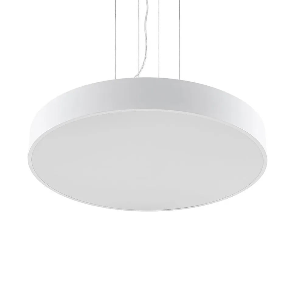 Arcchio LED-hængelampe Noabelle, Ø 80 cm, hvid, metal