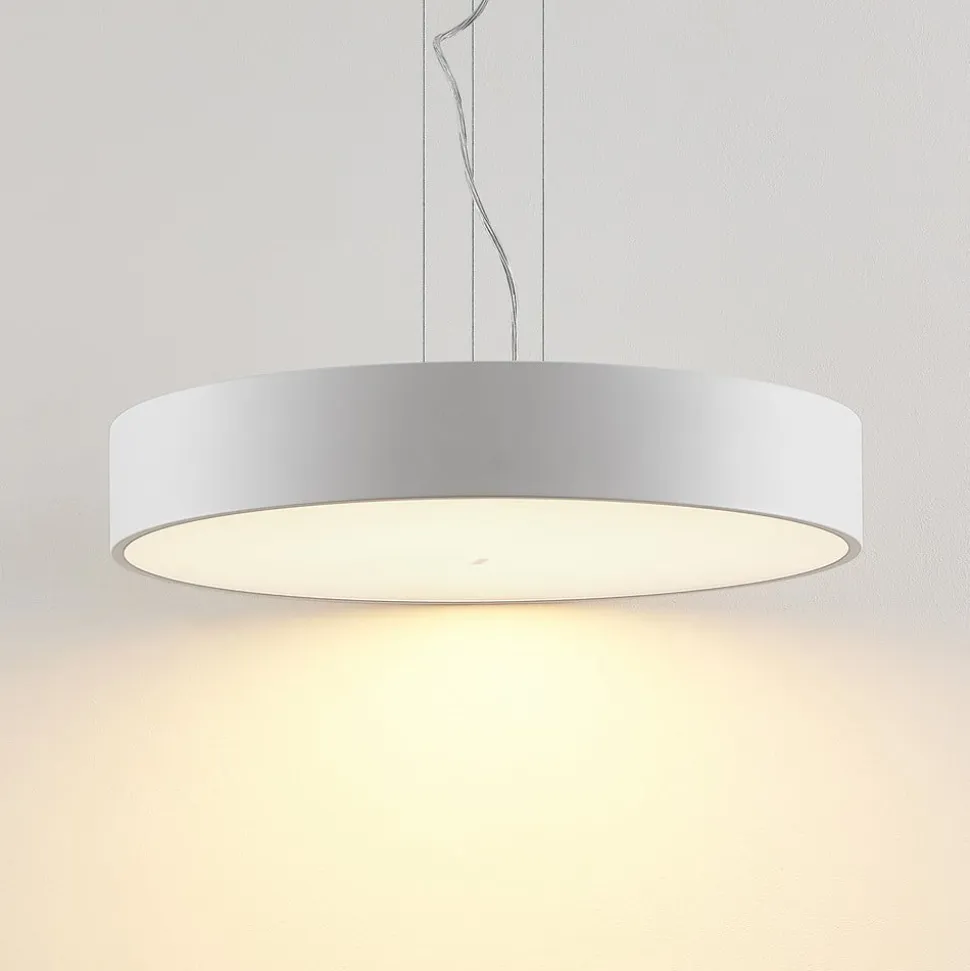 Arcchio LED-hængelampe Noabelle, Ø 60 cm, hvid, metal