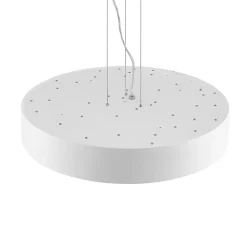 Arcchio LED-hængelampe Noabelle, Ø 60 cm, hvid, metal