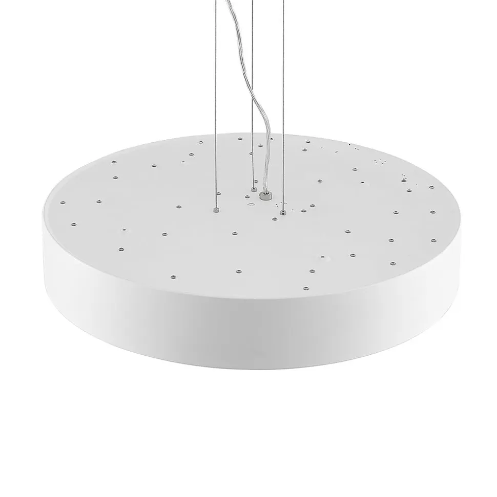Arcchio LED-hængelampe Noabelle, Ø 60 cm, hvid, metal