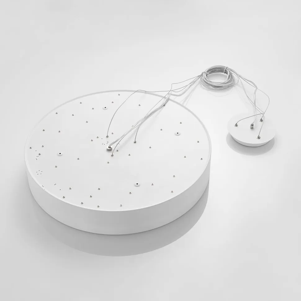 Arcchio LED-hængelampe Noabelle, Ø 60 cm, hvid, metal