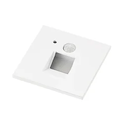 Arcchio LED-indbygningslampe Neru, 7 cm, hvid, kantet, sensor